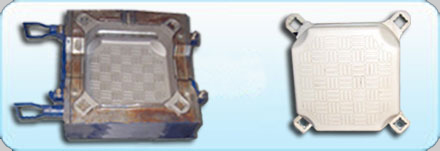 Blow mould die set